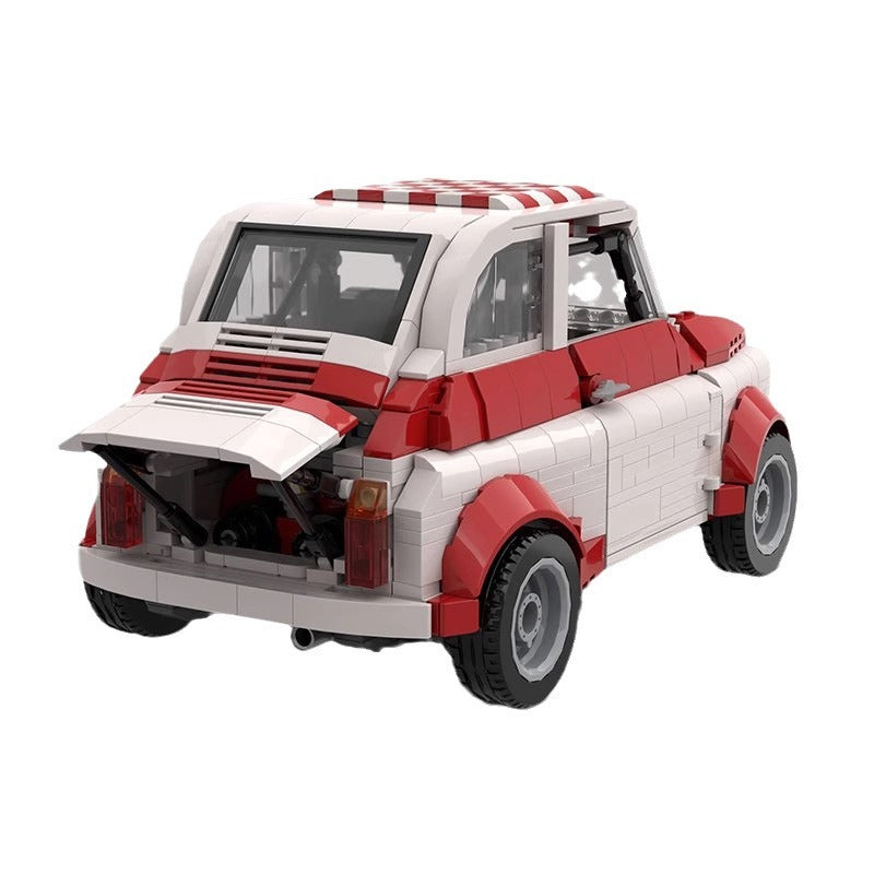 Classic Italian Mini Racing Car Building Kit | LEGO-Compatible MOC - 5