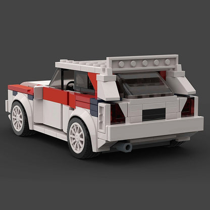 Classic Italian Rally Car Building Kit | 8-Stud Wide Compatible MOC - 1