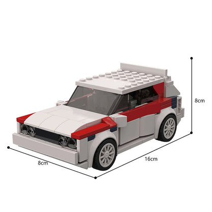 Classic Italian Rally Car Building Kit | 8-Stud Wide Compatible MOC - 4