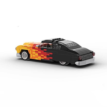 Classic Lead Sled Hot Rod Coupe MOC Building Kit | Vintage Vehicle Model - 4