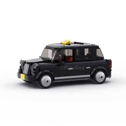 Classic London Black Cab Building Kit | LEGO-Compatible MOC - 1