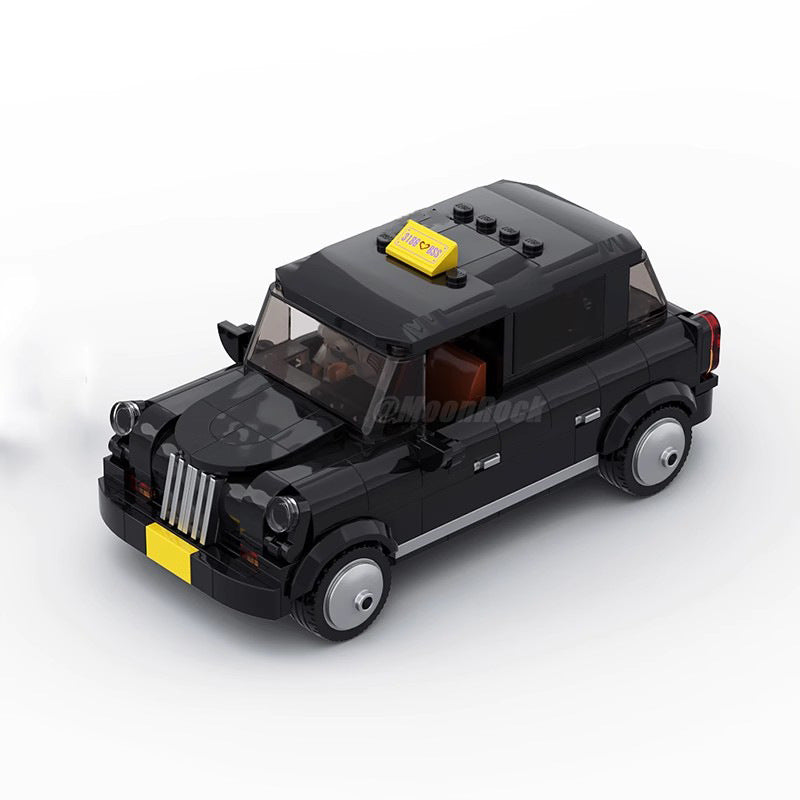 Classic London Black Cab Building Kit | LEGO-Compatible MOC - 4