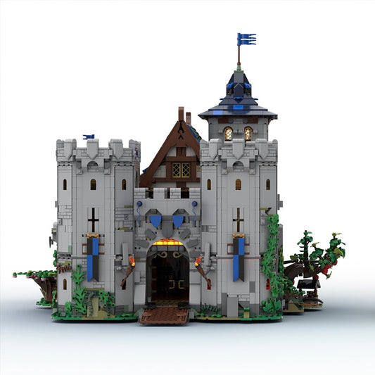 Classic Medieval Black Falcon Fortress Building Kit | Compatible MOC - 5