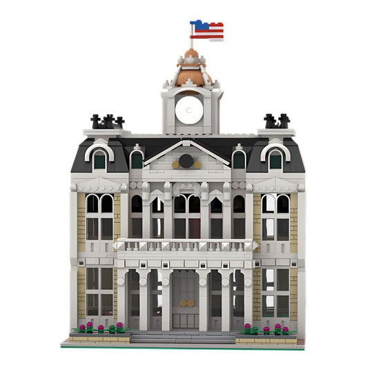 Classic Modular City Hall Building Kit | Compatible MOC - 1