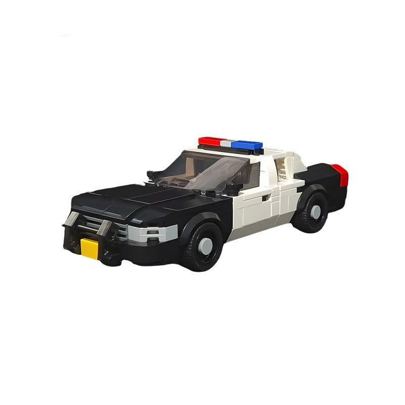 Classic Police Interceptor Sedan MOC Building Kit | LEGO-Compatible MOC - 1