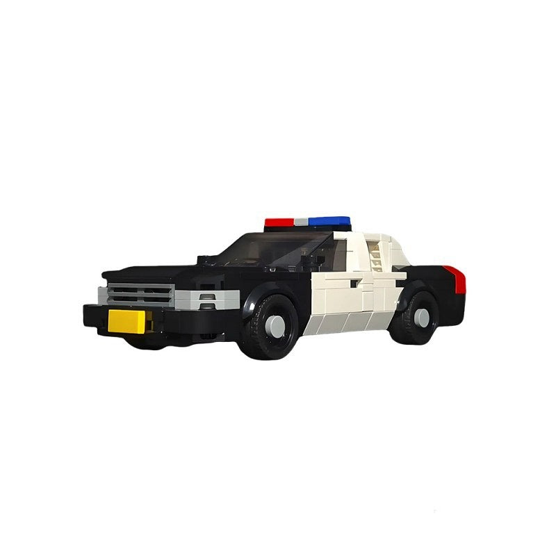 Classic Police Interceptor Sedan MOC Building Kit | LEGO-Compatible MOC - 2