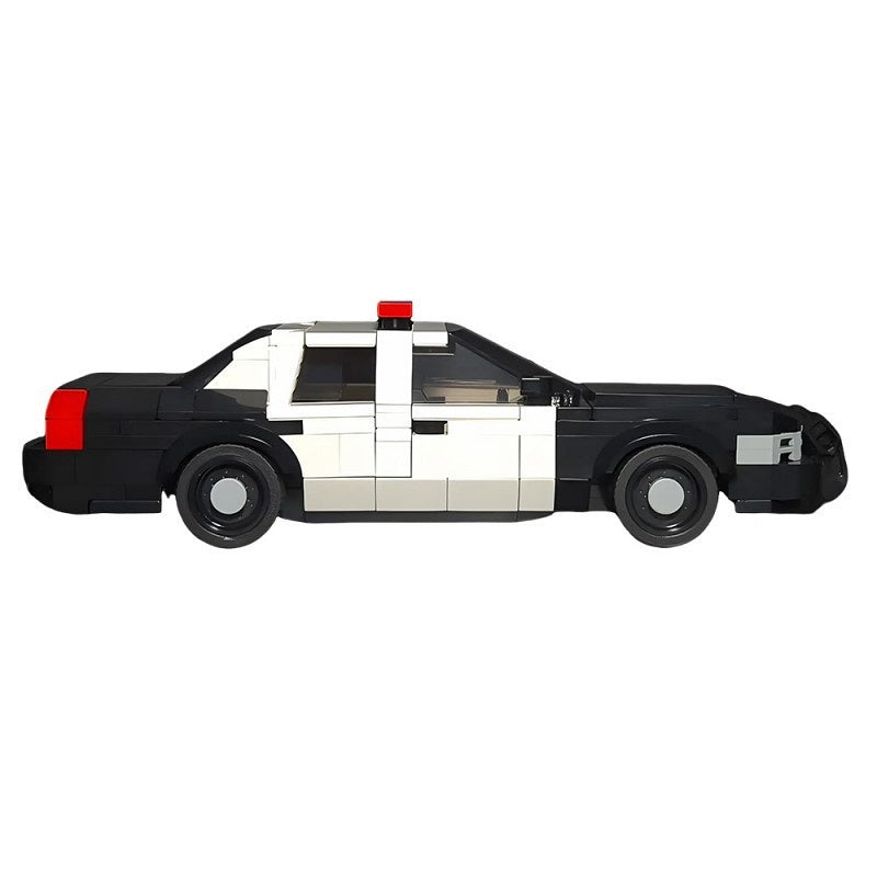 Classic Police Interceptor Sedan MOC Building Kit | LEGO-Compatible MOC - 4
