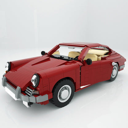 Classic Retro 911 Coupe Building Kit | LEGO-Compatible MOC - 1