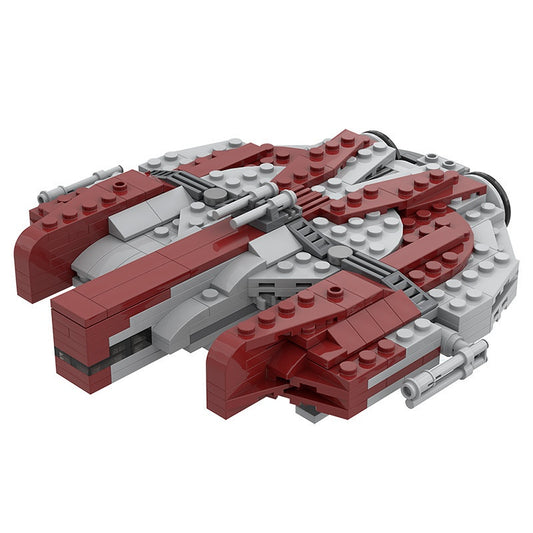 Classic Smuggler Cargo Starship Building Kit | 1:156 Scale LEGO-Compatible MOC - 1