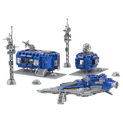 Classic Space Base Building Kit | LEGO-Compatible MOC - 2