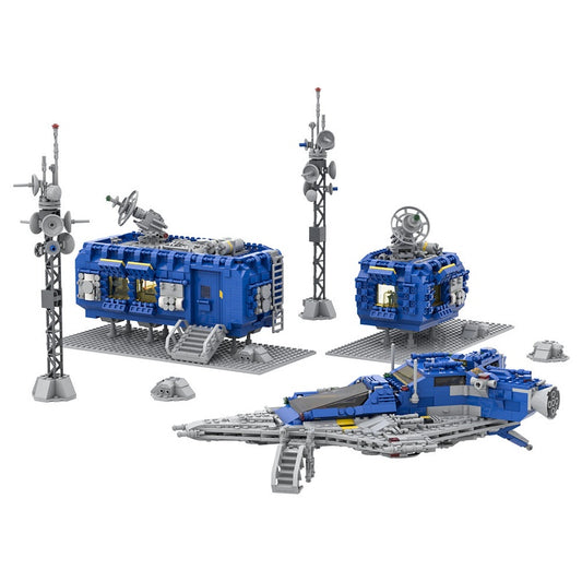 Classic Space Base Building Kit | LEGO-Compatible MOC - 2
