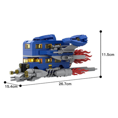 Classic Space London Bus MOC Building Kit | Vintage Double Decker Vehicle Model - 4