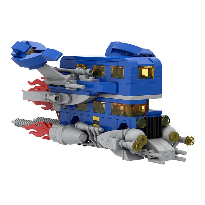 Classic Space London Bus MOC Building Kit | Vintage Double Decker Vehicle Model - 5