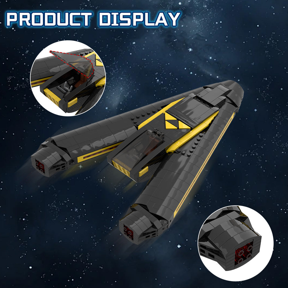 Classic Space Rogue Interceptor Building Kit | LEGO-Compatible MOC - 2
