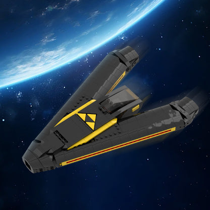 Classic Space Rogue Interceptor Building Kit | LEGO-Compatible MOC - 3