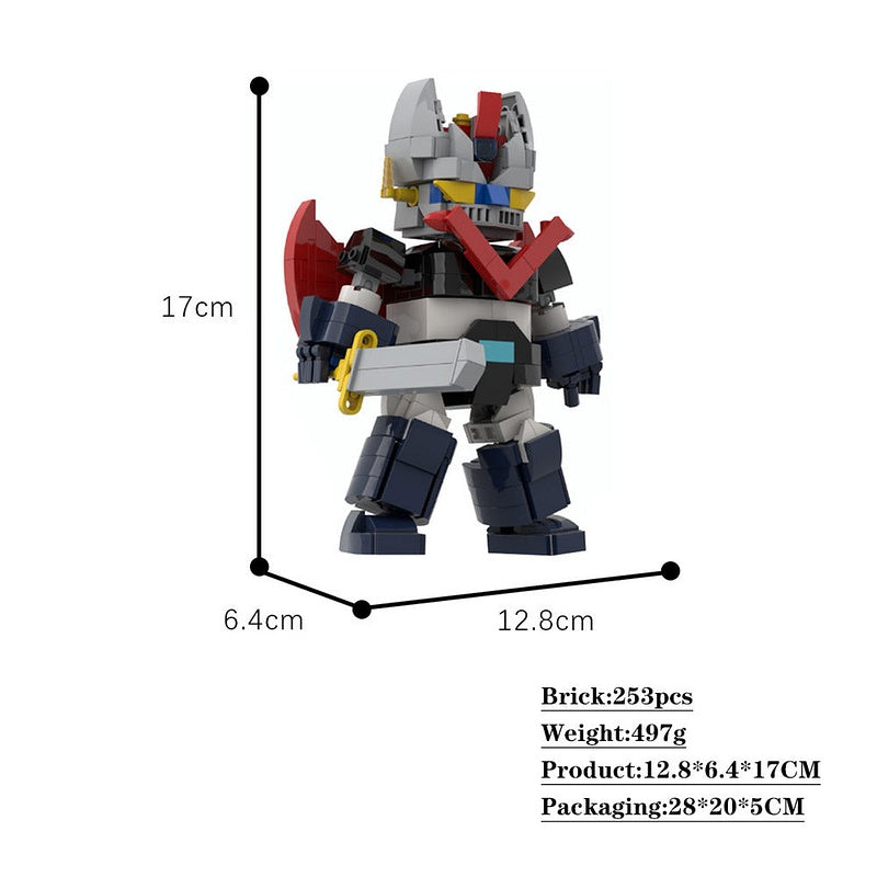 Classic Super Robot SD MOC Building Kit | Mecha Figure Model - 3
