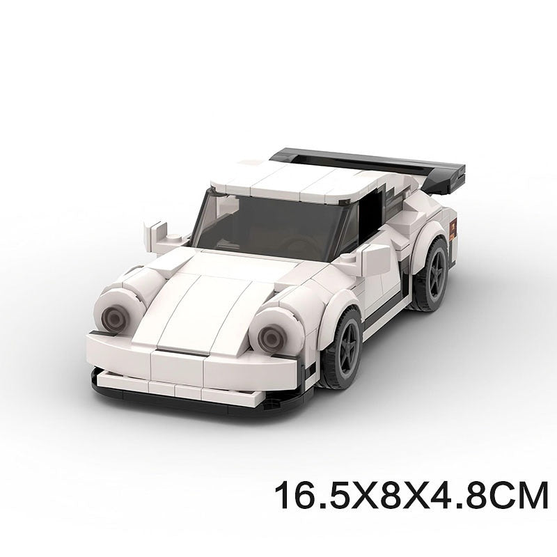 Classic Turbo Widebody Sports Coupe Building Kit | 8-stud wide LEGO-Compatible MOC - 2