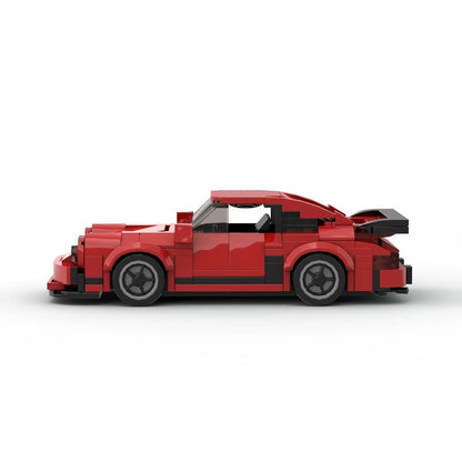 Classic Turbo Widebody Sports Coupe Building Kit | 8-stud wide LEGO-Compatible MOC - 8