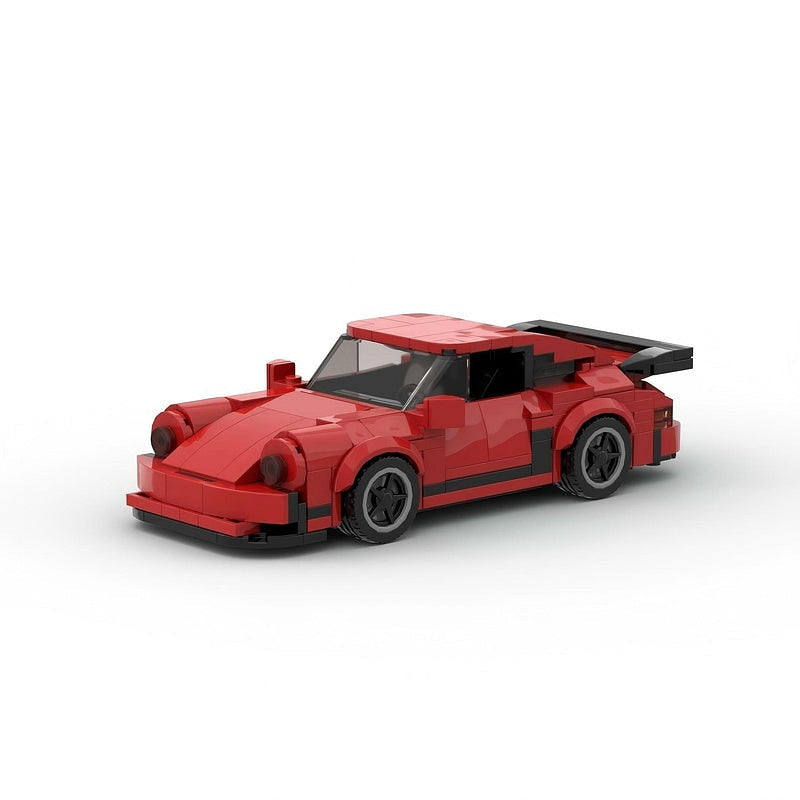 Classic Turbo Widebody Sports Coupe MOC Building Kit | 8-Stud Car Model - 5