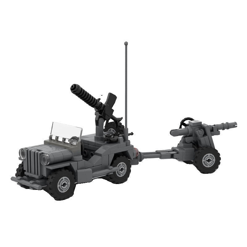 Classic WWII 4x4 Utility Truck MOC Building Kit | Military Vehicle Model - 3