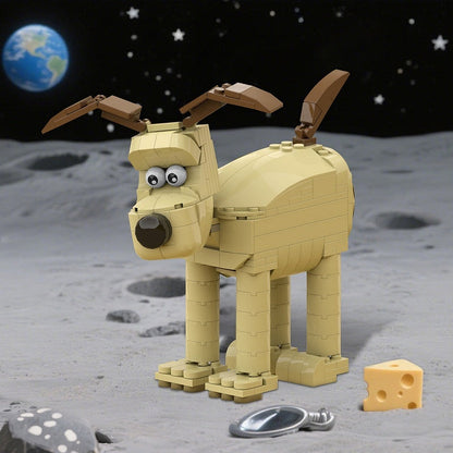 Claymation Dog MOC Building Kit | Stylized Animal Model - 4