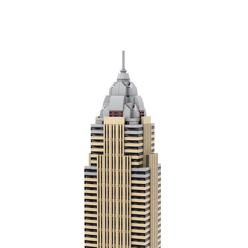 Cleveland Key Tower Skyscraper Building Kit | 1:800 LEGO-Compatible MOC - 3