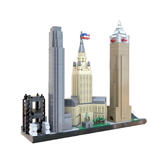 Cleveland Ohio Skyline Building Kit | LEGO-Compatible MOC - 1