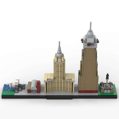 Cleveland Skyline Building Kit | LEGO-Compatible MOC - 3