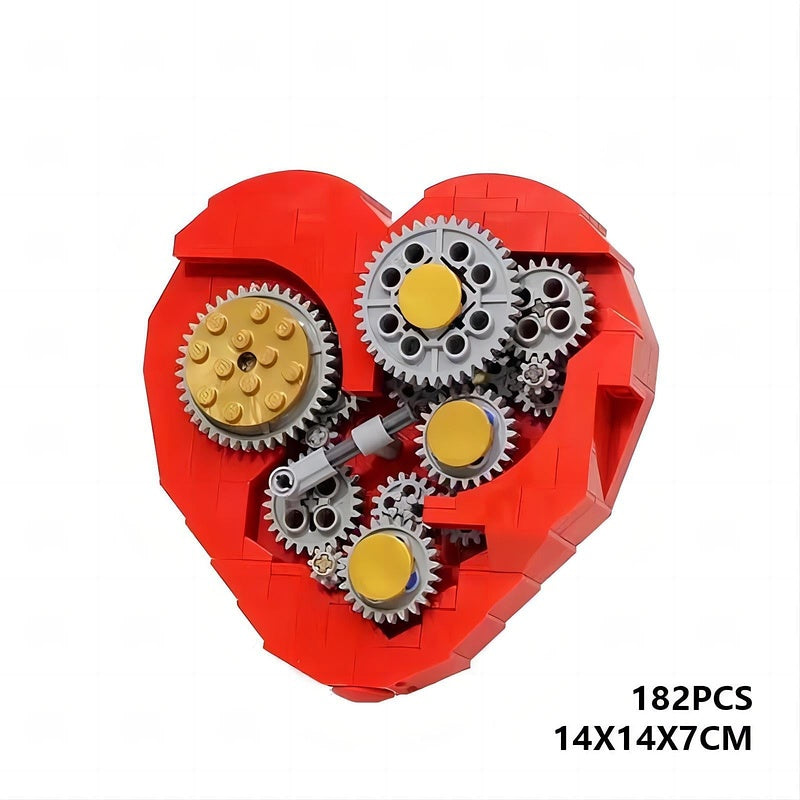 Clockwork Heart MOC Building Kit | Mechanical Art Display Model - 3