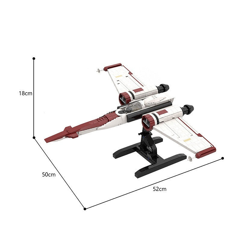 Clone Era Recon Starfighter MOC Spaceship Building Kit - 4