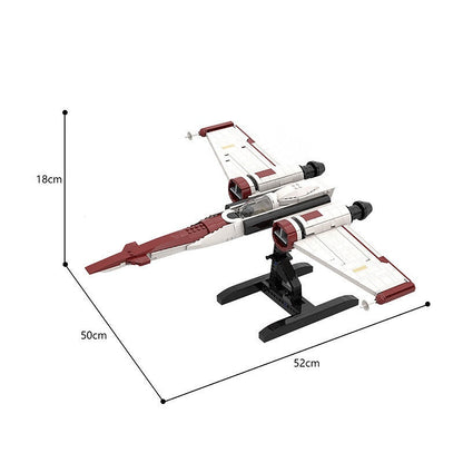 Clone Era Recon Starfighter MOC Spaceship Building Kit - 4