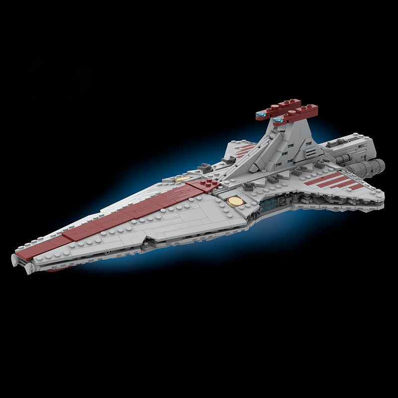 Clone Era Republic Battle Cruiser Building Kit | LEGO-Compatible MOC - 1