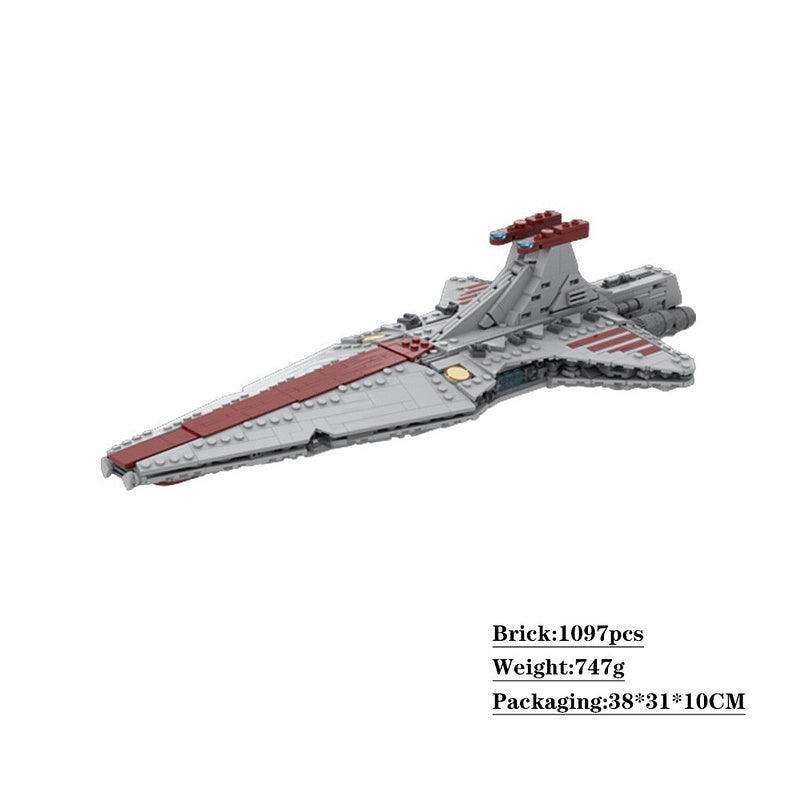 Clone Era Republic Battle Cruiser Building Kit | LEGO-Compatible MOC - 5