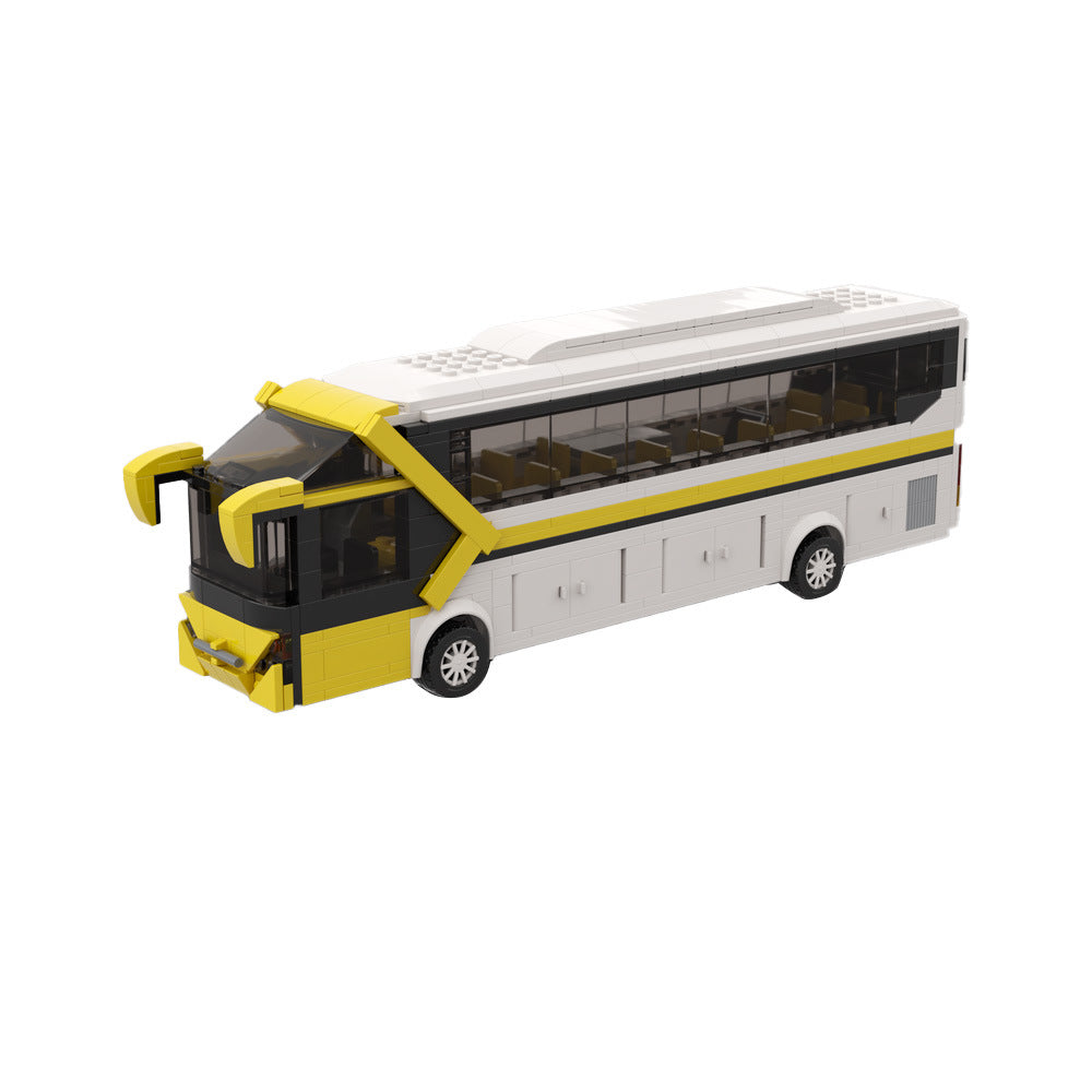 coach bus building set | higer klq6122 | moc-157177 - 1