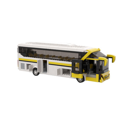 coach bus building set | higer klq6122 | moc-157177 - 2