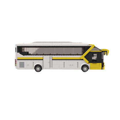 coach bus building set | higer klq6122 | moc-157177 - 3