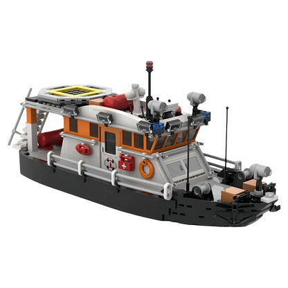 Coast Guard Rescue Patrol Boat MOC Building Kit - 1