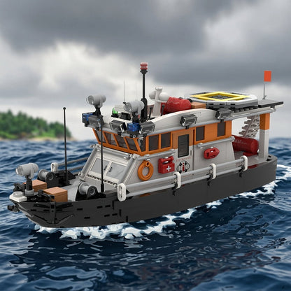 Coast Guard Rescue Patrol Boat MOC Building Kit - 2