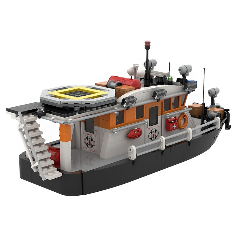 Coast Guard Rescue Patrol Boat MOC Building Kit - 3