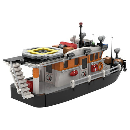 Coast Guard Rescue Patrol Boat MOC Building Kit - 3