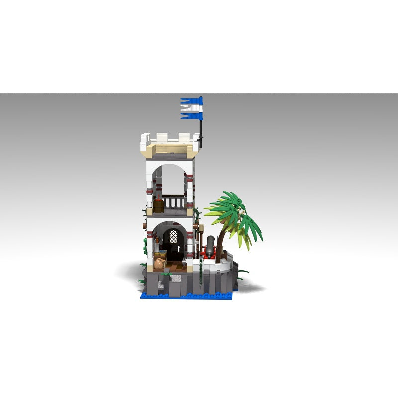 Coastal Island Watchtower MOC Pirate Fort Building Kit - 2