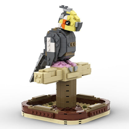 Cockatiel Bird MOC Building Kit | Exotic Parrot Display Model Set - 1