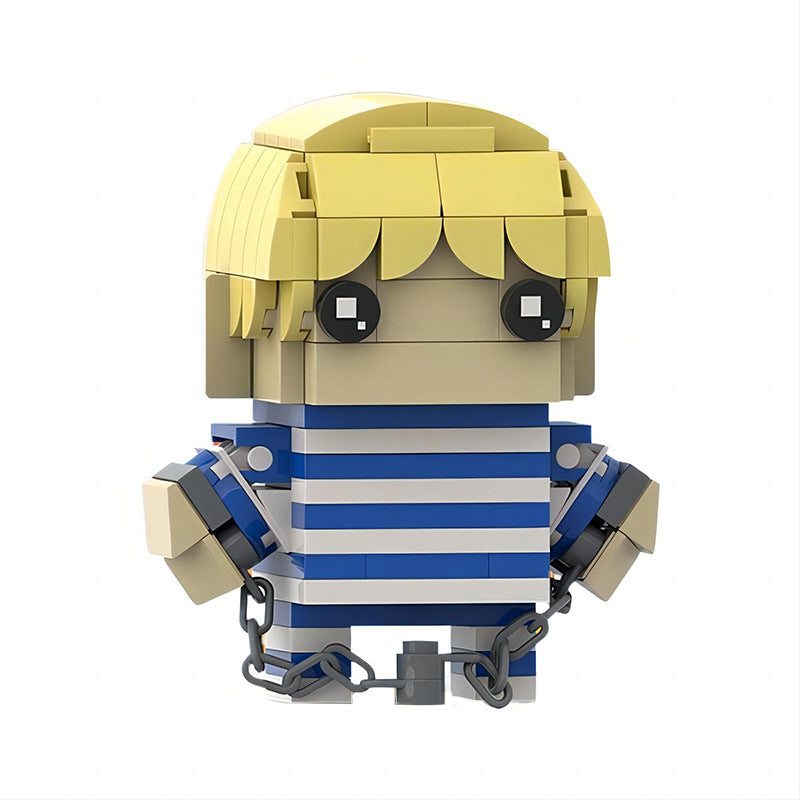 cody brickheadz building kit | street fighter | moc-138377 - 3