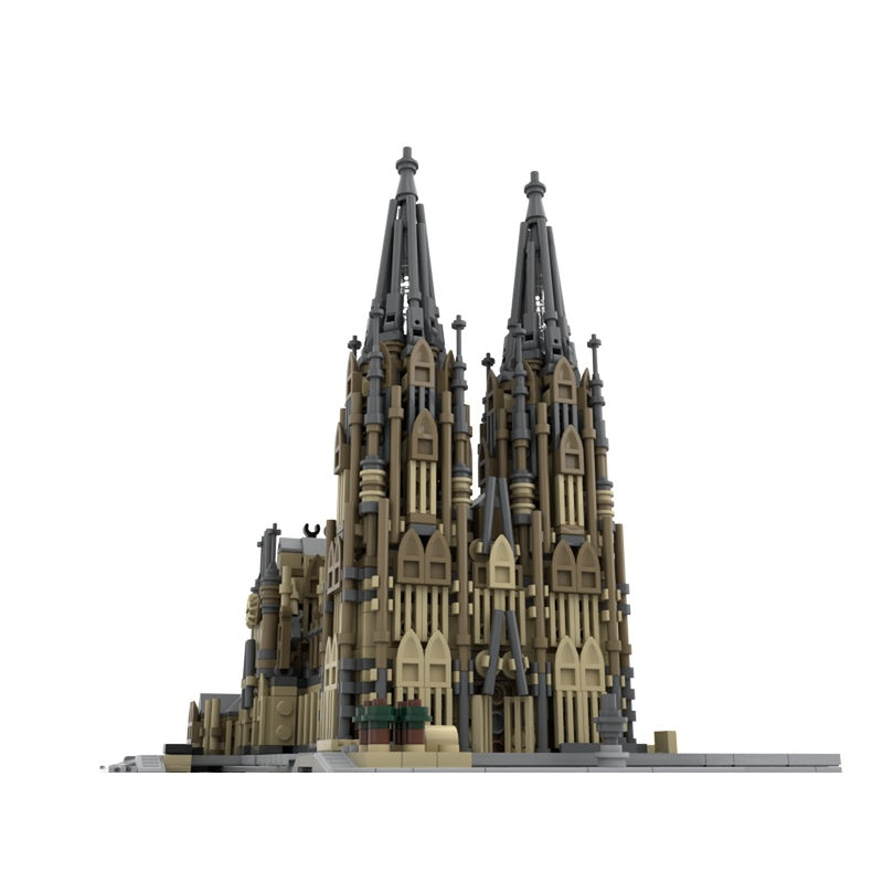 Cologne Cathedral 1:800 Gothic Landmark MOC Building Kit - 2