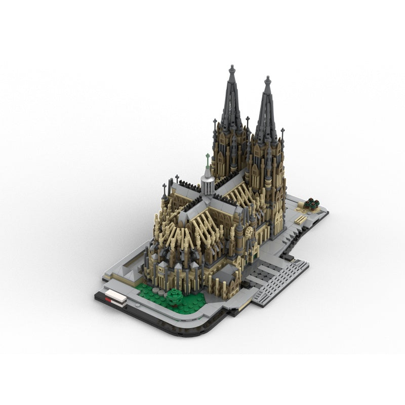 Cologne Cathedral 1:800 Gothic Landmark MOC Building Kit - 3