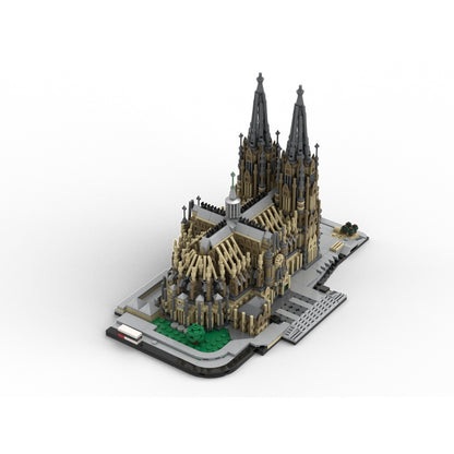 Cologne Cathedral 1:800 Gothic Landmark MOC Building Kit - 3