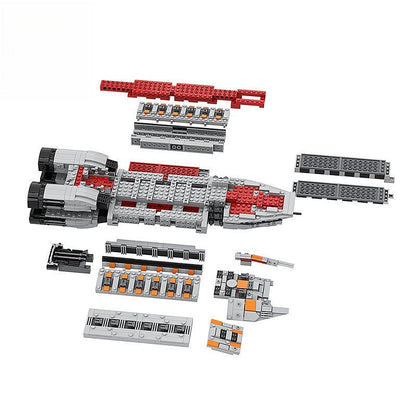 Colonial Minotaur MOC Space Gunship Building Kit | Sci-Fi Starship - 5