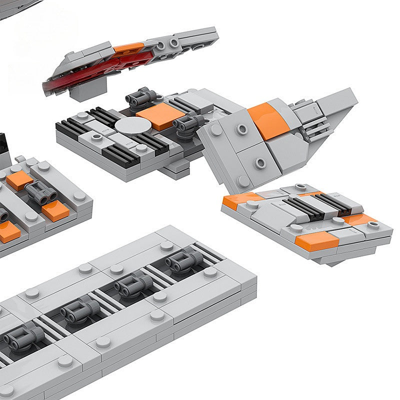 Colonial Minotaur Space Gunship Building Kit | LEGO-Compatible MOC - 3