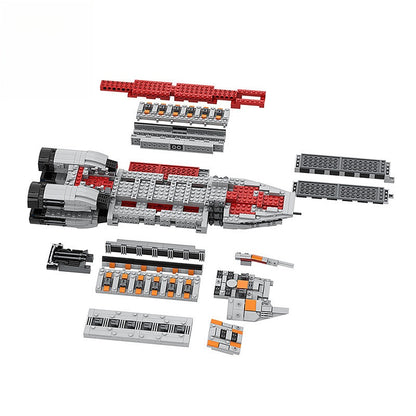 Colonial Minotaur Space Gunship Building Kit | LEGO-Compatible MOC - 5