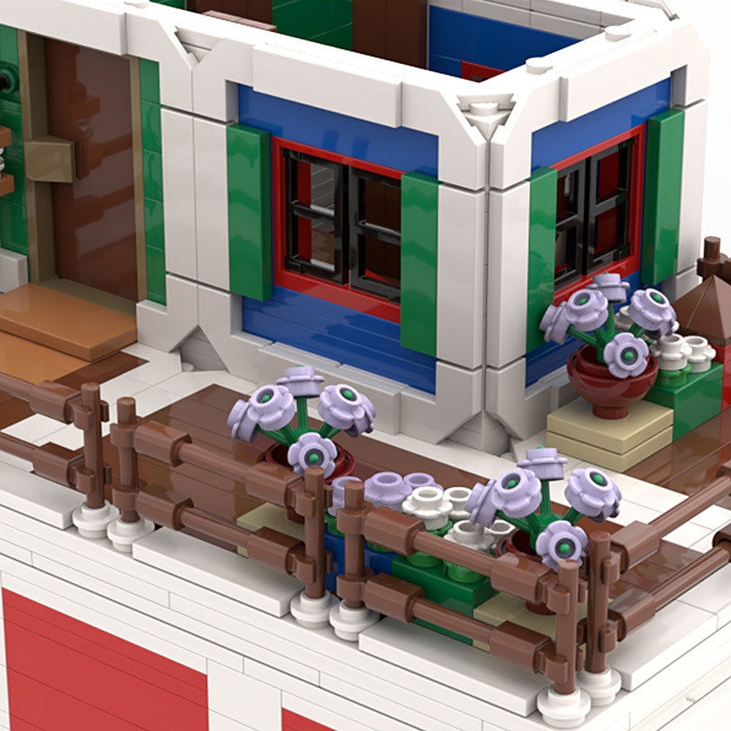 Colorful Fantasy Village House Building Kit | LEGO-Compatible MOC - 3